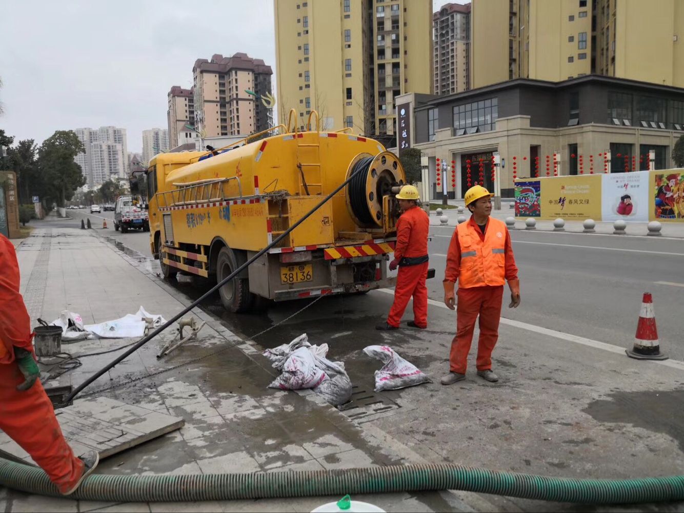 黄岩排污管道清淤-管道清洗
